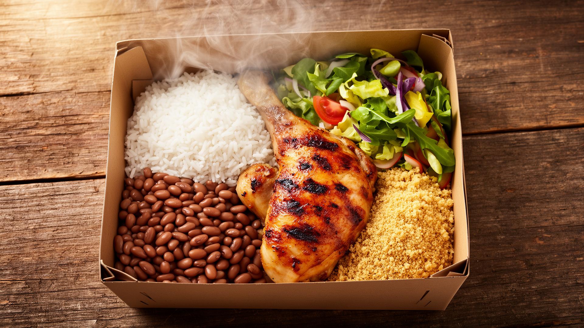 Variedade de marmitas caseiras